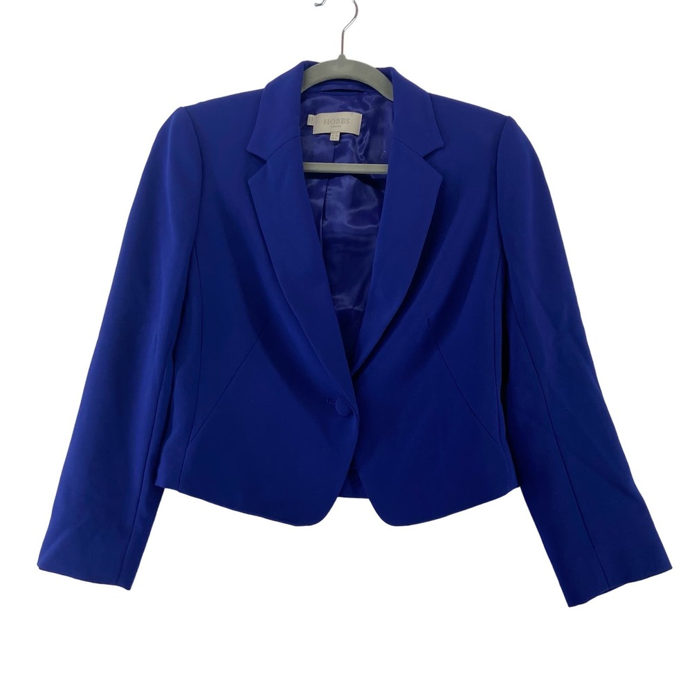 Hobbs of London Elegant Royal Blue Women's Blazer sz 4